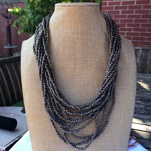 Bronze Bead Statement Necklace